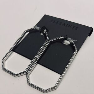 AllSaints Silver Geometric Earringsj